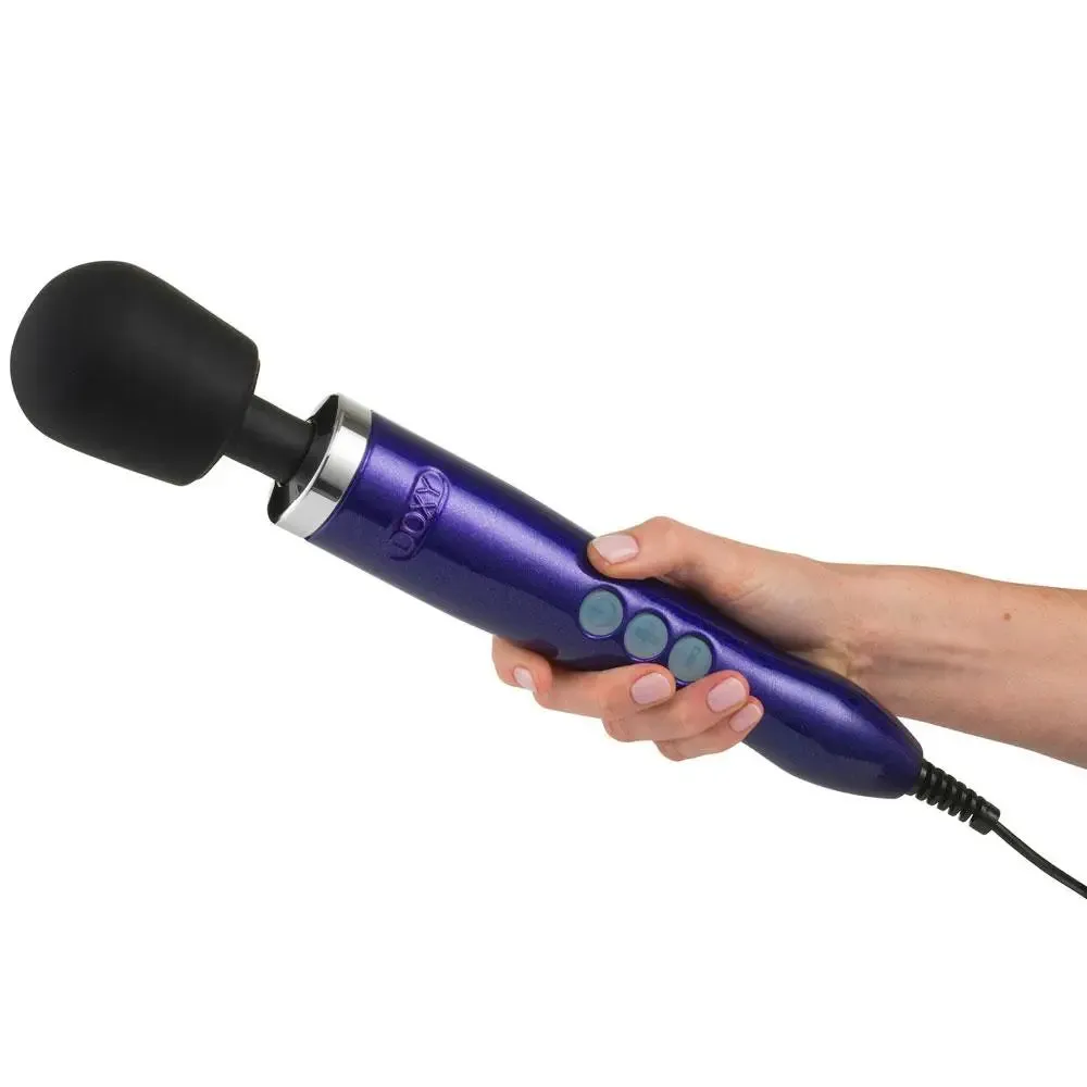 13.5-inch Doxy Silicone Purple Wand Massager with Uk Plug