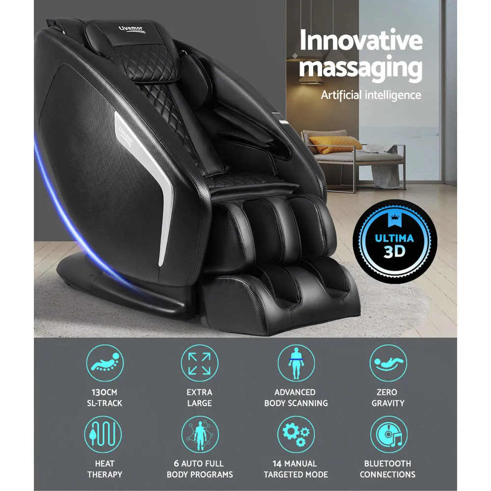 3D Deep Tissue Massage Chair with SL-Track, Livemor