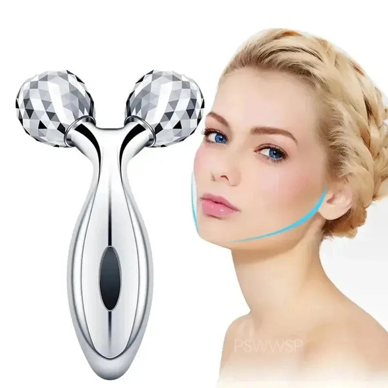 3D Facial Roller Massage Y Shape Face Lifting Massage 360 Rotate Full Body Musle Massage Relaxation Beauty Health Massge Roller