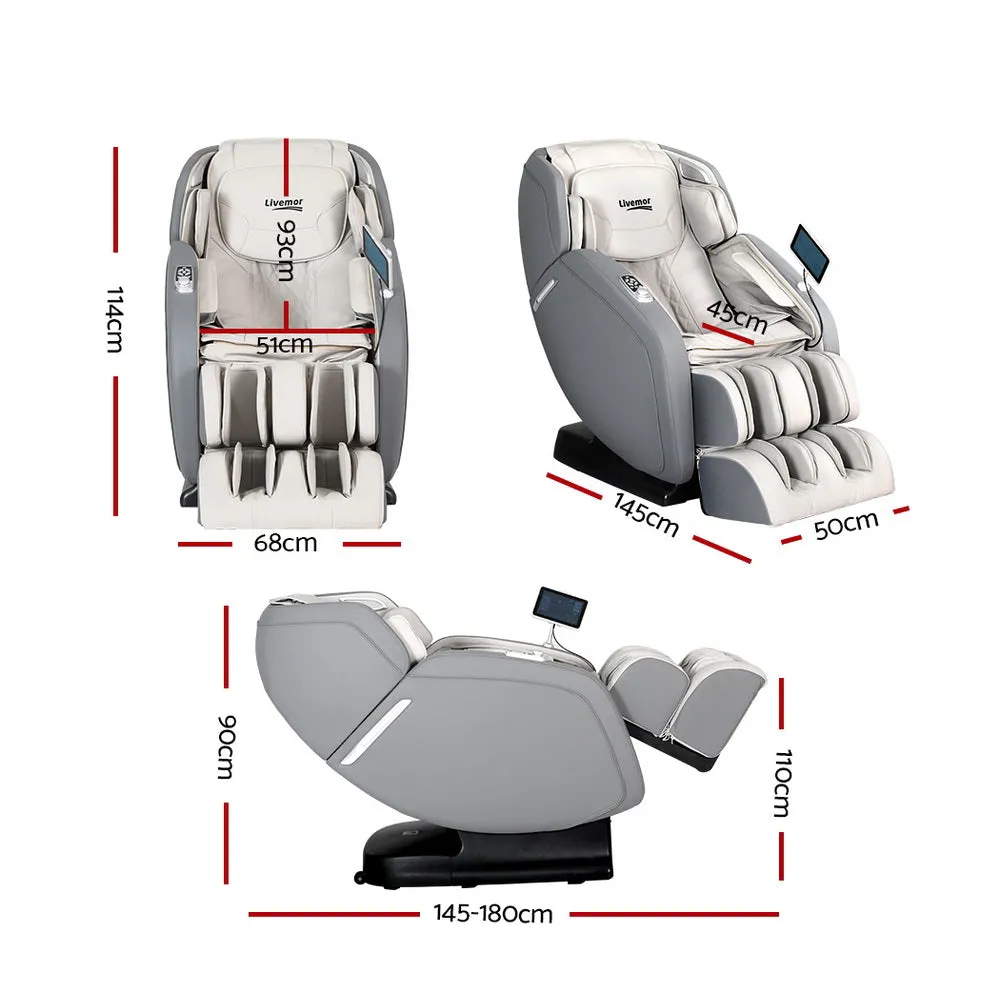 4D Zero Gravity Massage Chair, Heated, 26 Airbags - Livemor