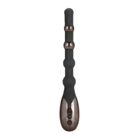 9.25-inch Colt Silicone Black Estim Beaded Rechargeable Massager