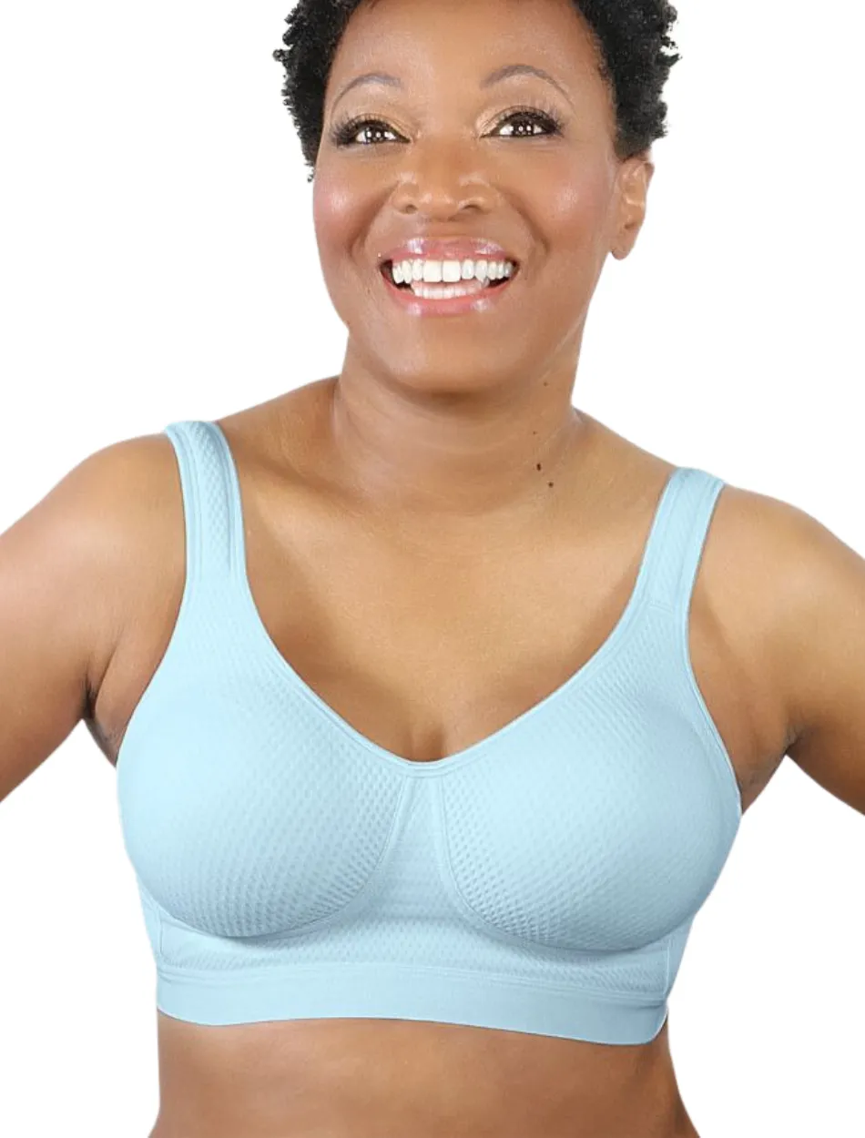 ABC American Breast Care Seamless Massage Bra, Clear Water Blue | Light Blue Massage Bra ABC | Blue Massage Bra