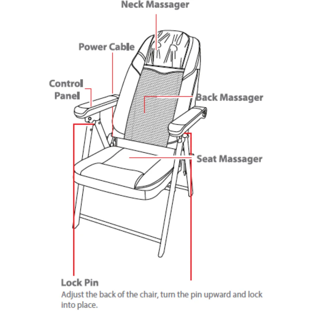 BACKplus Shiatsu Portable Massage Chair