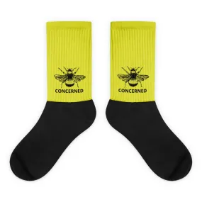 Bee Concerned Socks Global Warming Climate Change Environment Gift Earth Planet Water Bumblebee