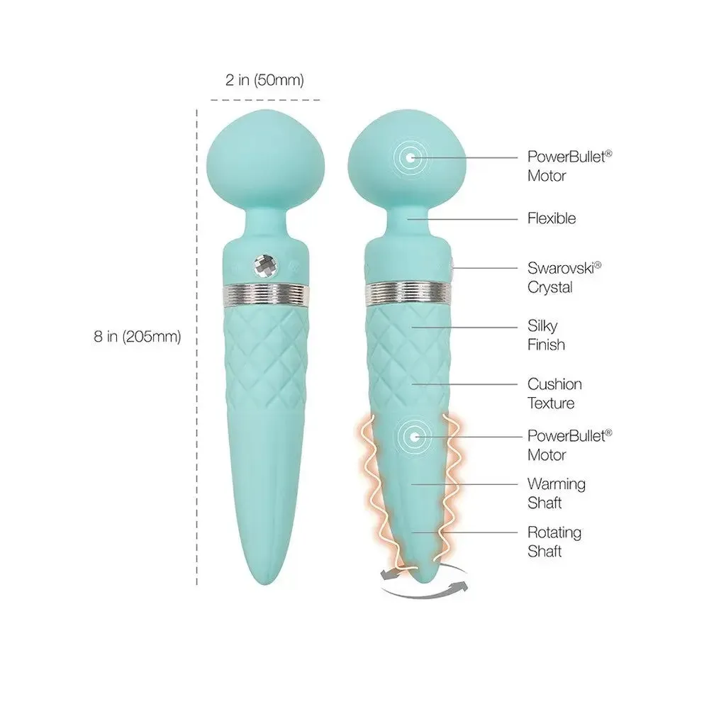 Bms Enterprises Rechargeable Sultry Wand Massager with Warming Function