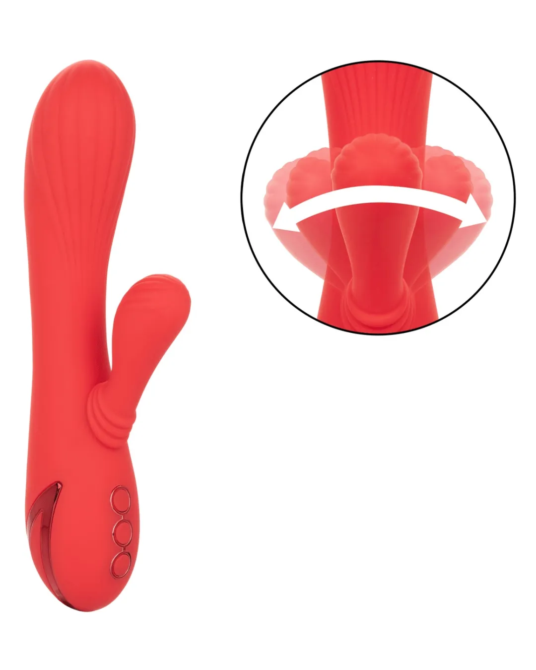 California Dreaming Palisades Passion Warming Rabbit Vibrator with Swinging Arm