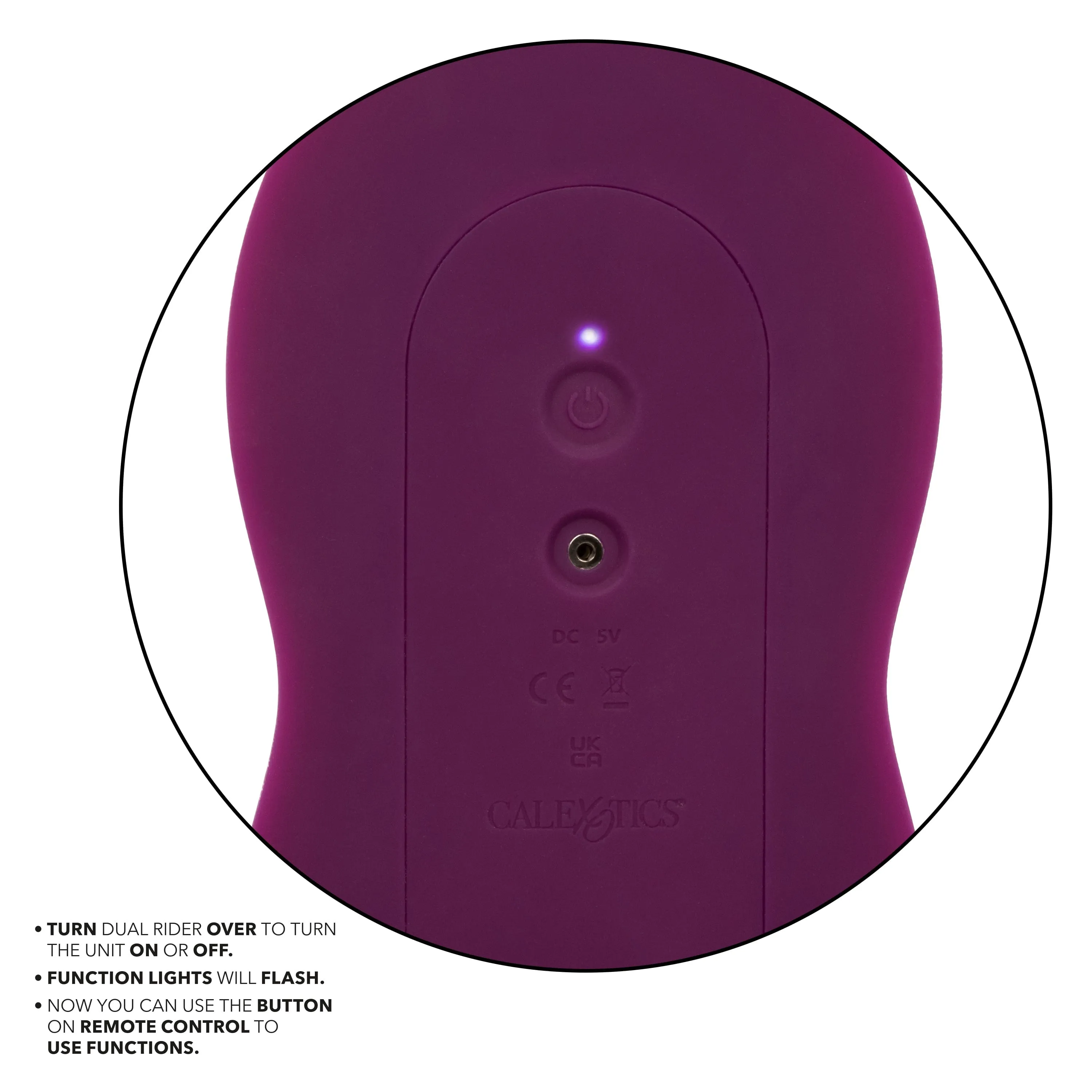 California Exotics - Lust Remote Control Dual Rider Clit Massager (Purple)