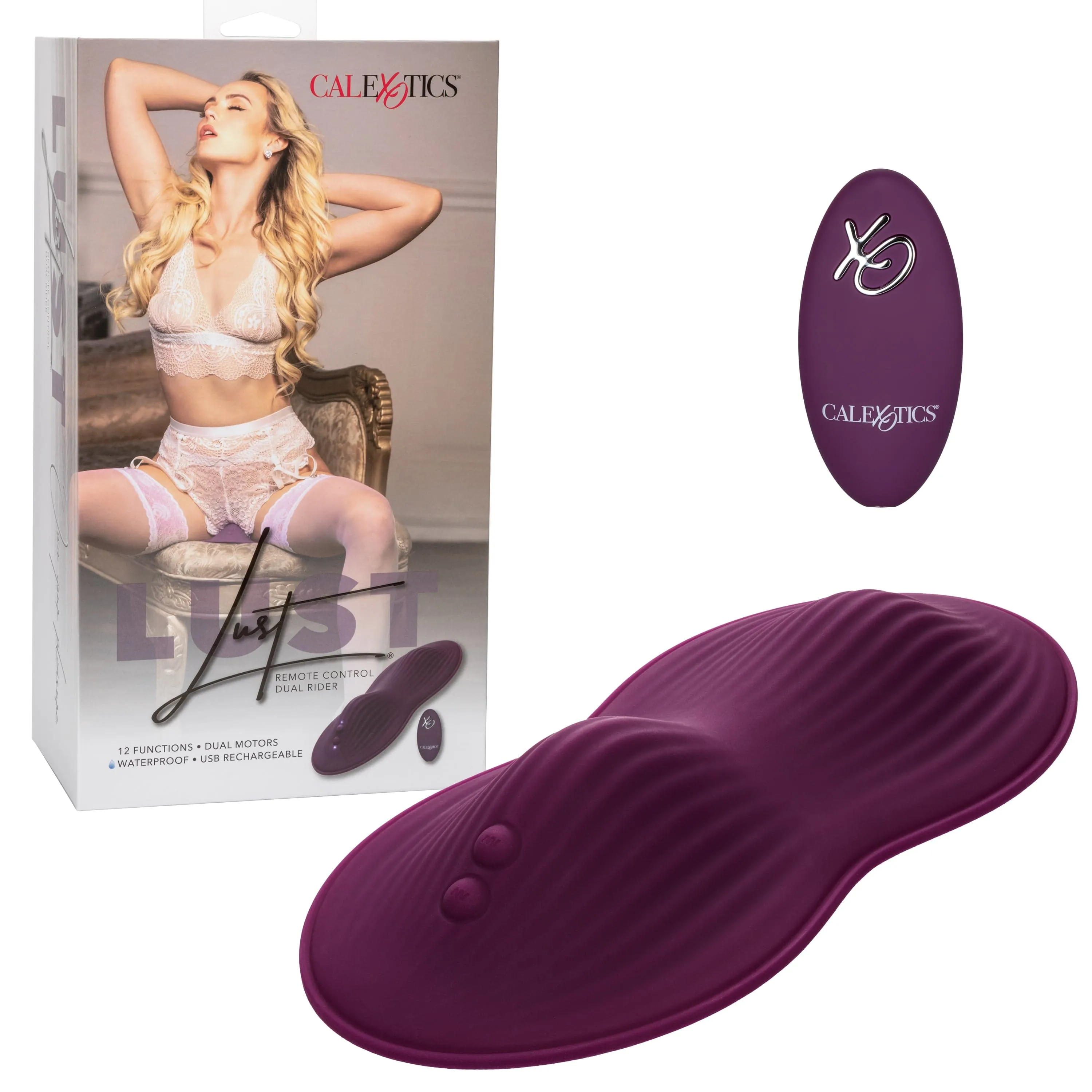 California Exotics - Lust Remote Control Dual Rider Clit Massager (Purple)