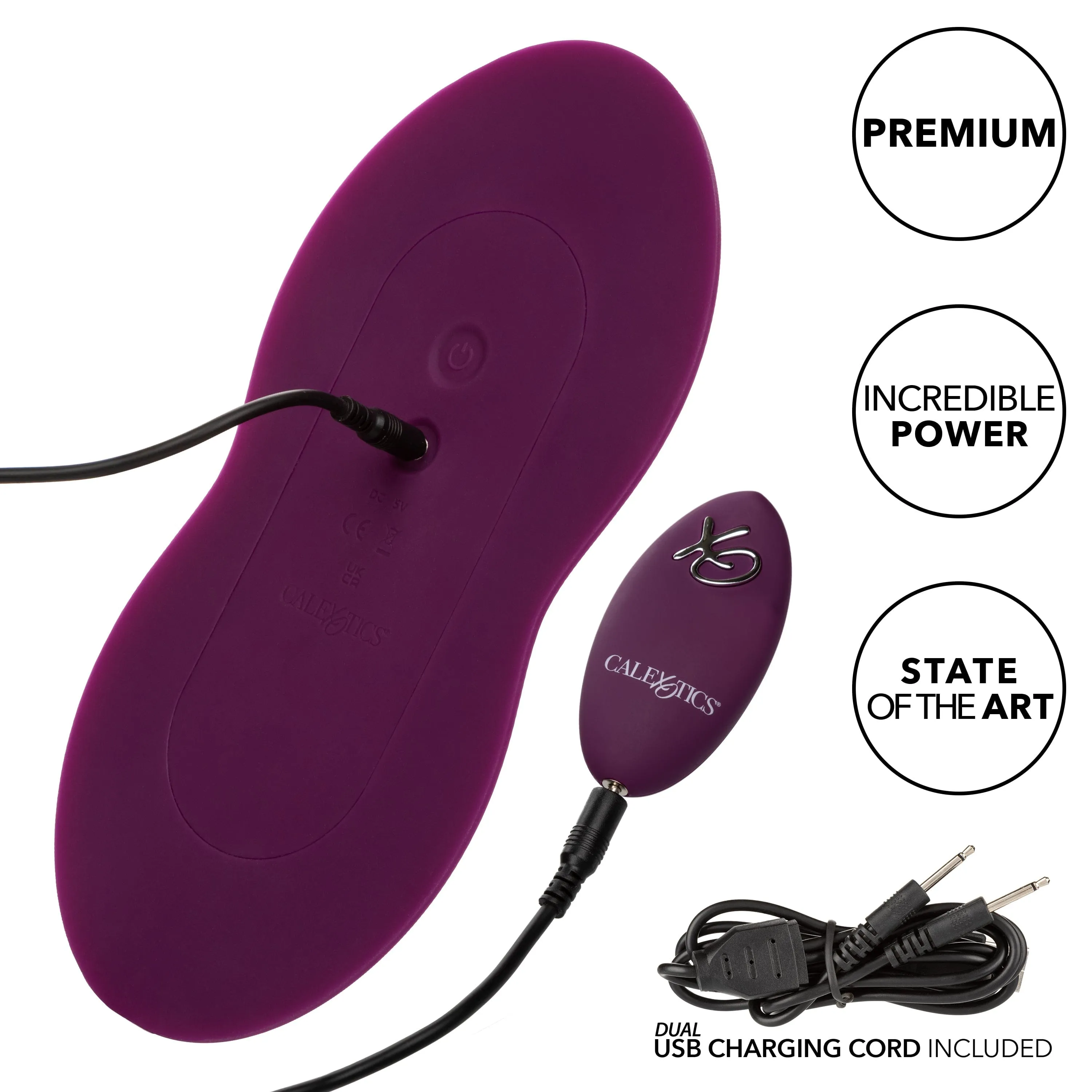 California Exotics - Lust Remote Control Dual Rider Clit Massager (Purple)