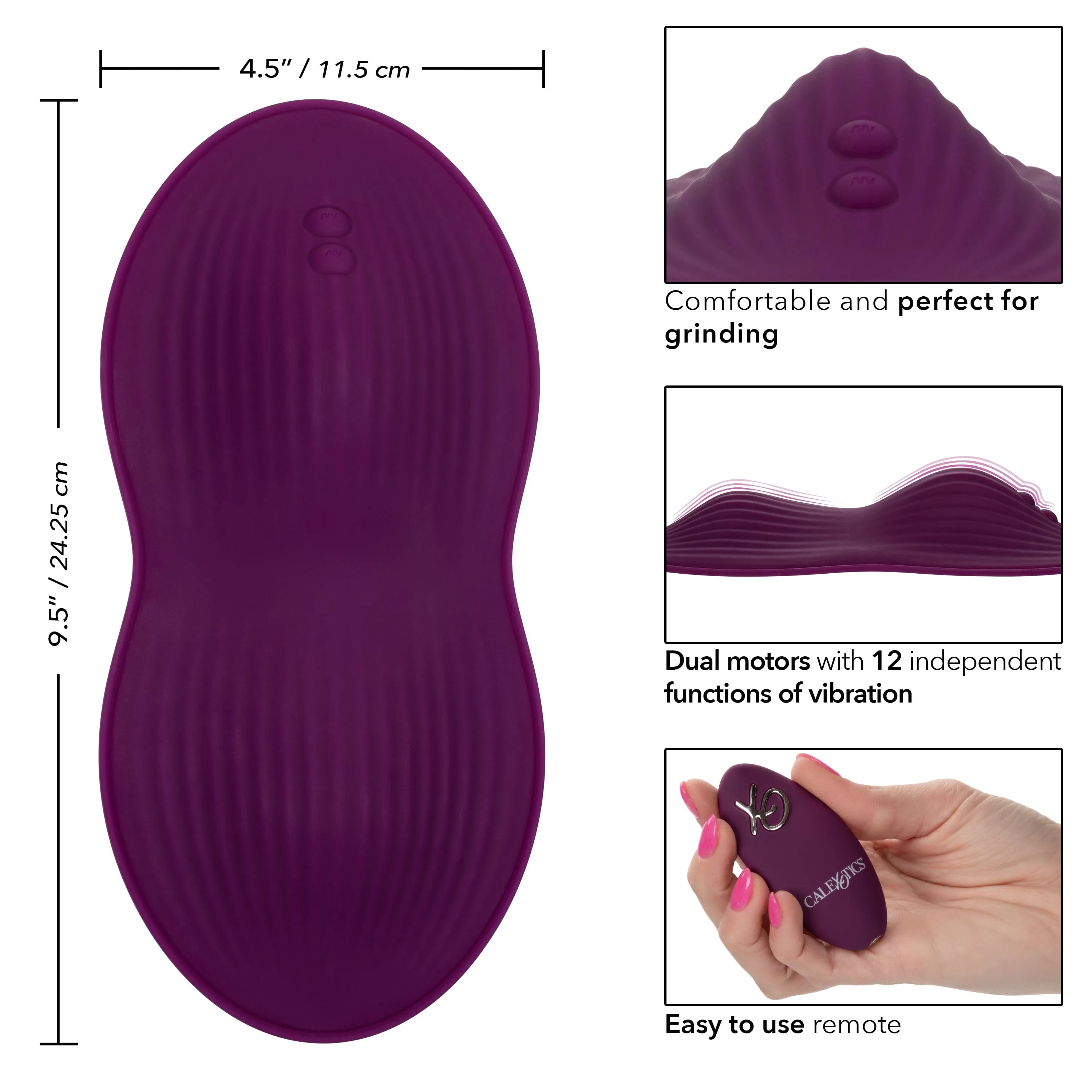 California Exotics - Lust Remote Control Dual Rider Clit Massager (Purple)