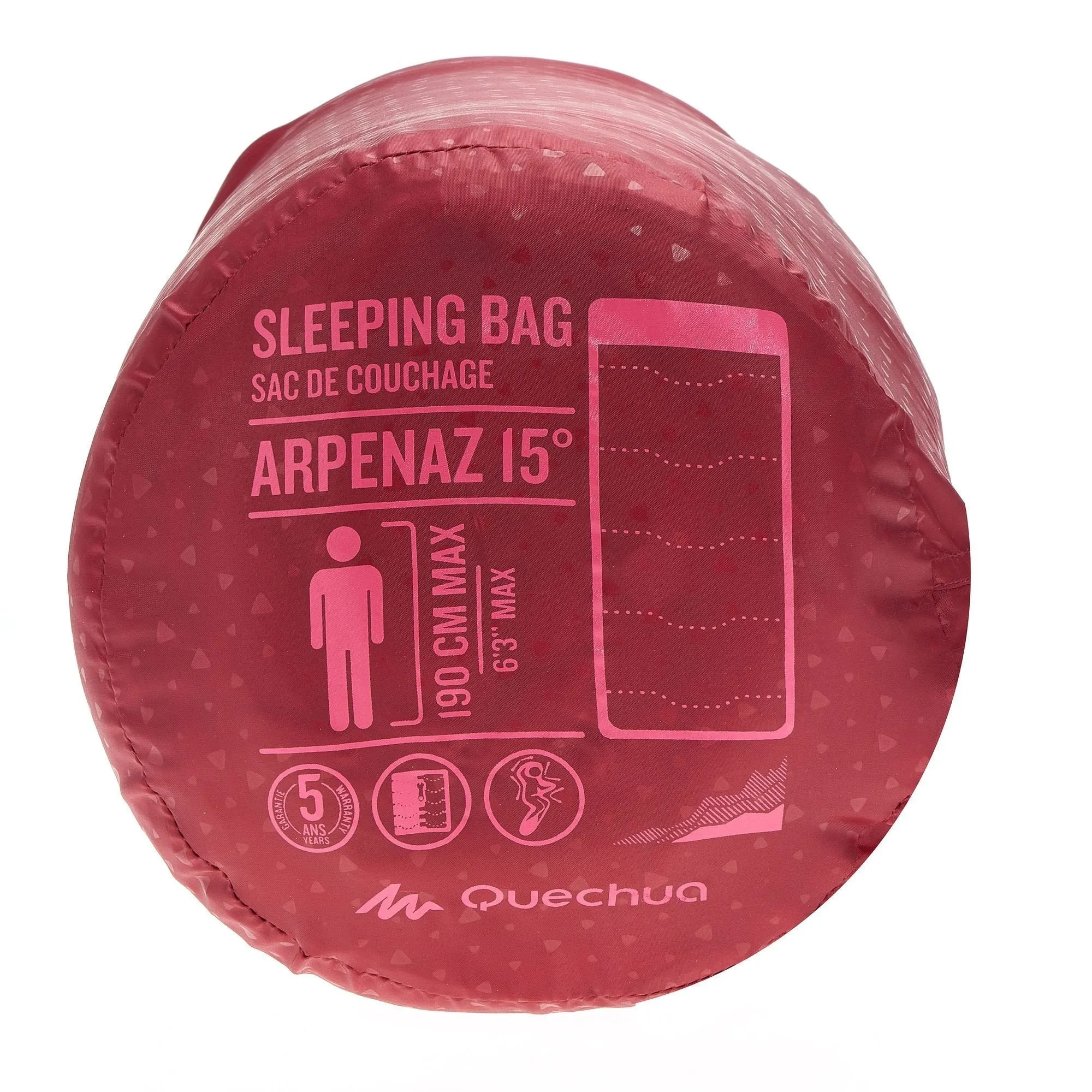 Camping sleeping bag Arpenaz - 60°F