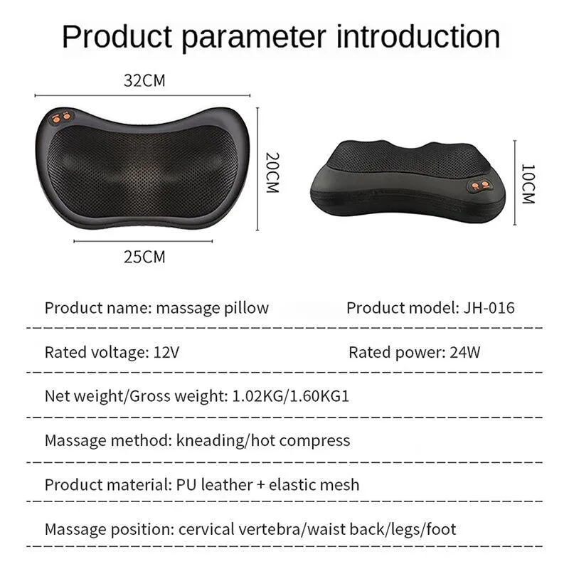 Car & Home Electric Massage Pillow