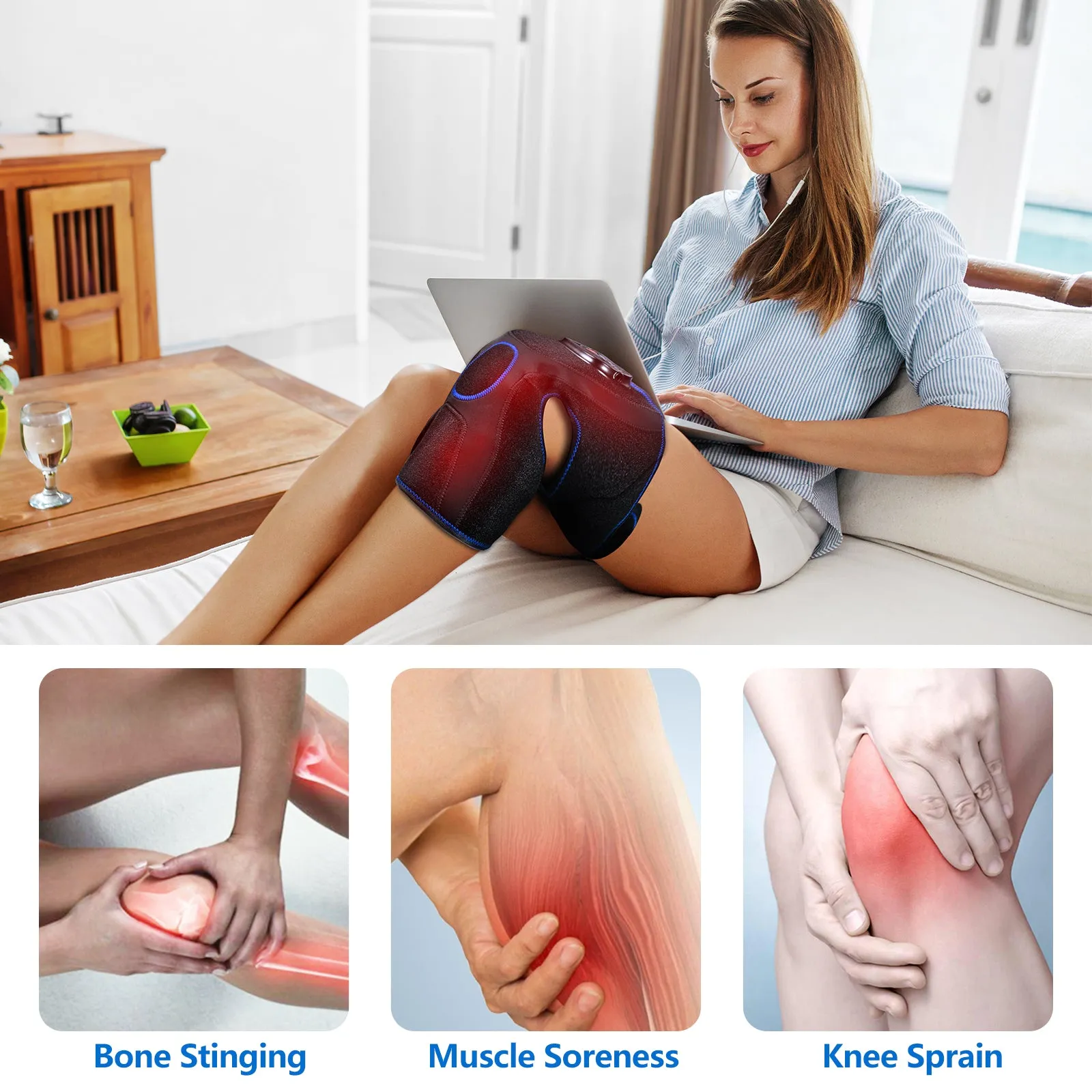 CINCOM Knee Massager with Heat 066K