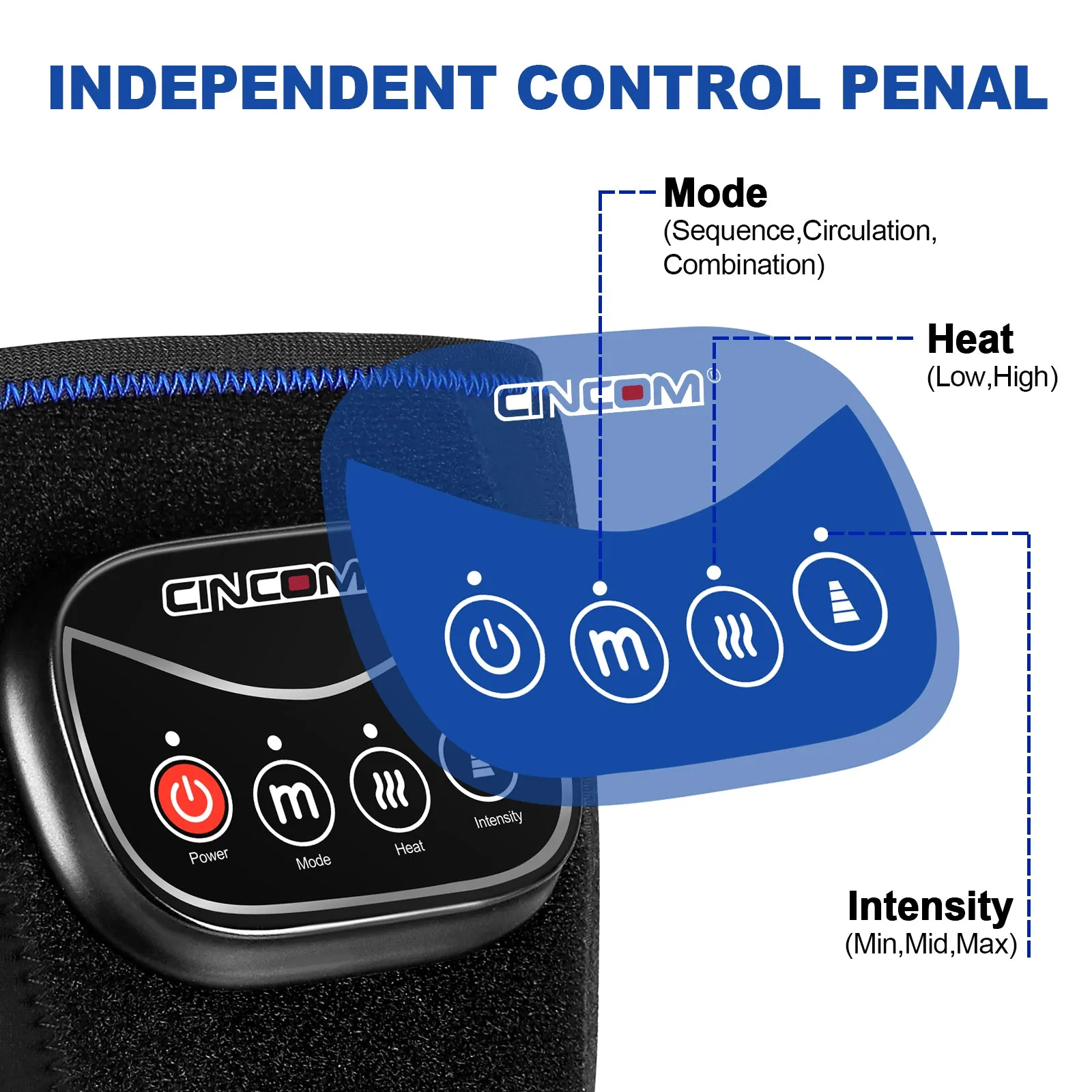 CINCOM Knee Massager with Heat 066K