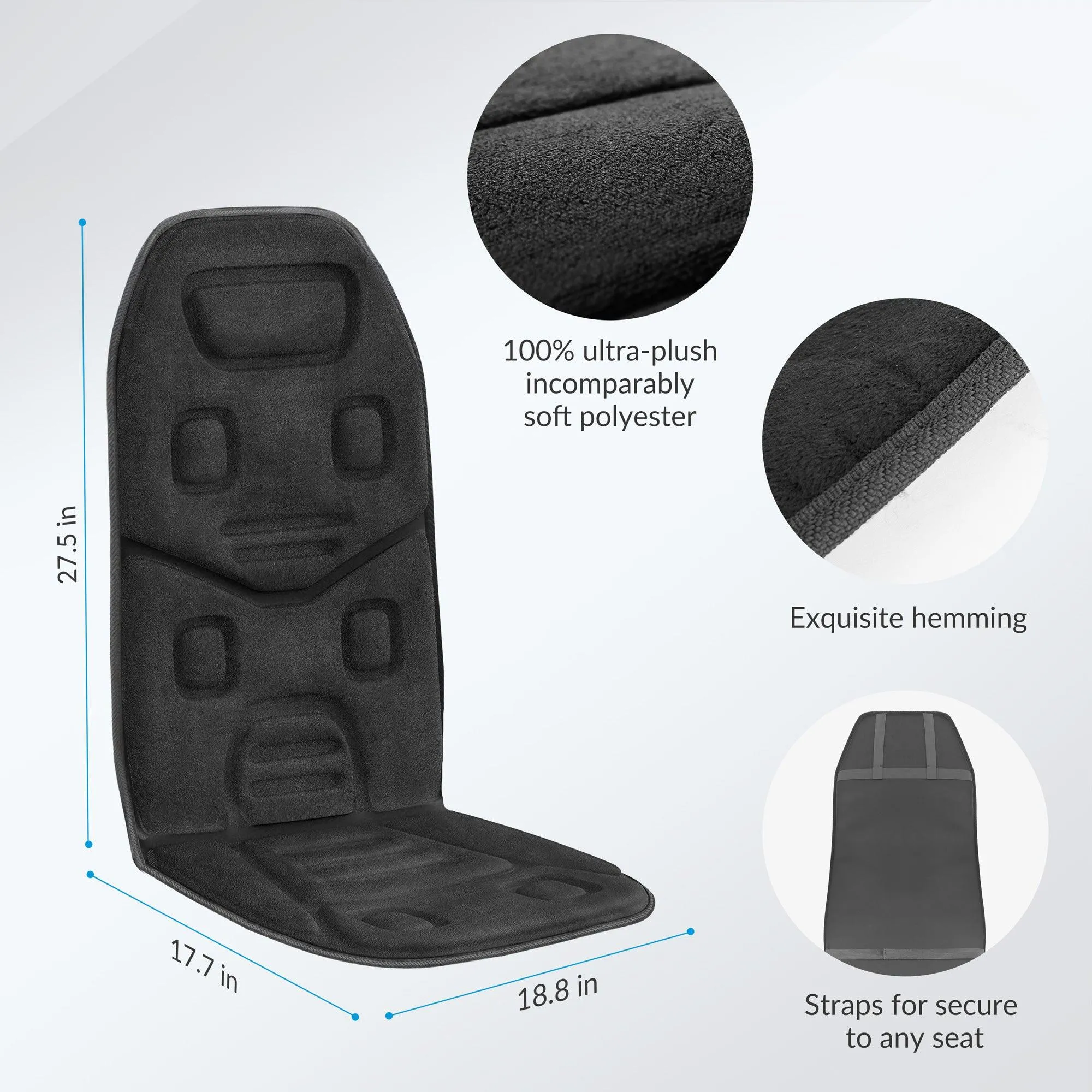 COMFIER Back Massager with Heat, App Control Vibration Massage Seat Cushion --CF-2206-APP