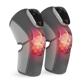 COMFIER Cordless Knee Massager with Heat, Vibration Knee Brace Wrap for Arthritis Pain Relief, 3-in-1 Heating Pad for Knee Shoulder Elbow, Knee Warmer, Electric Knee Support Pad Sleeve (Pair Pack) CF-5321