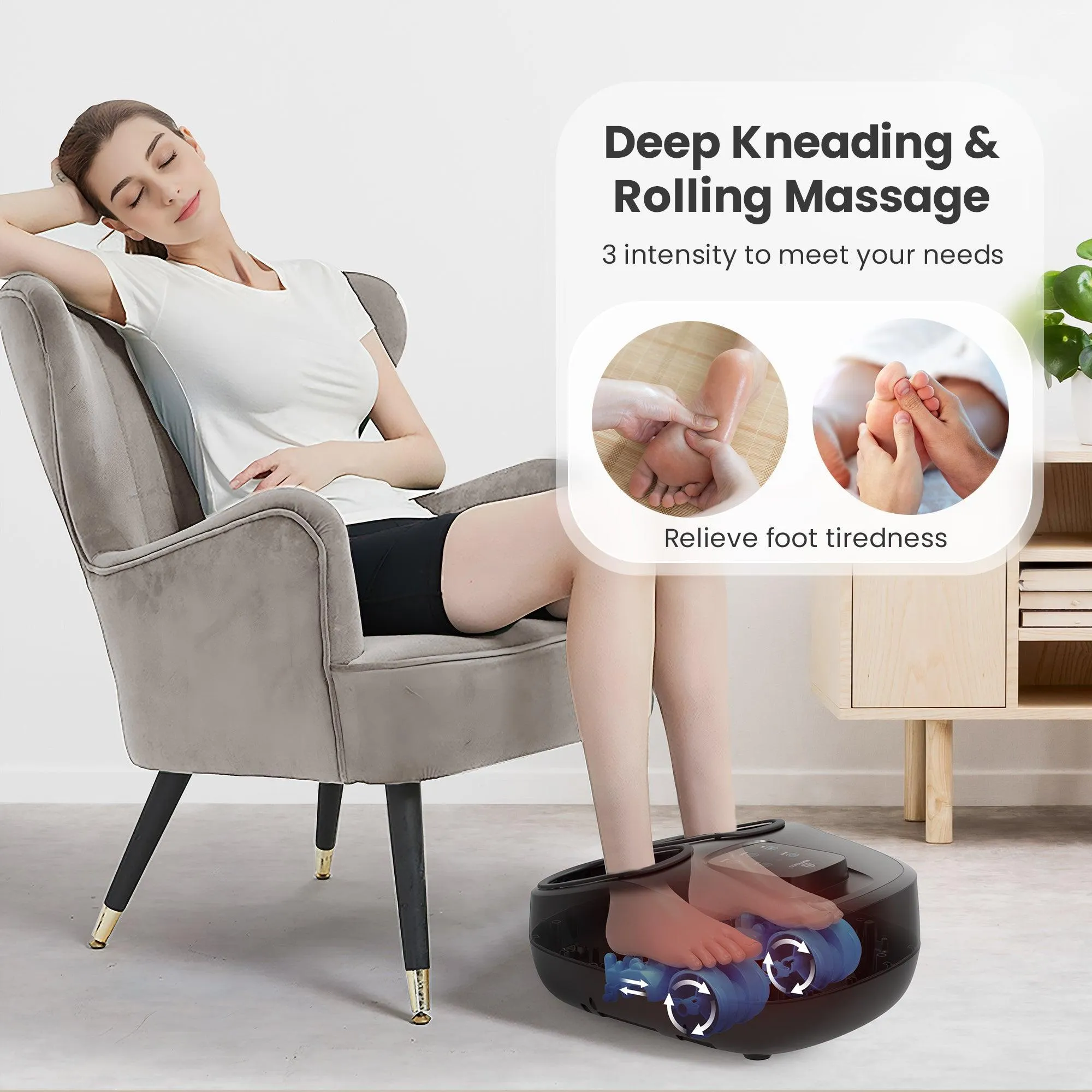 COMFIER Shiatsu Deep Kneading Foot Massager with Remote Control CF-5250N