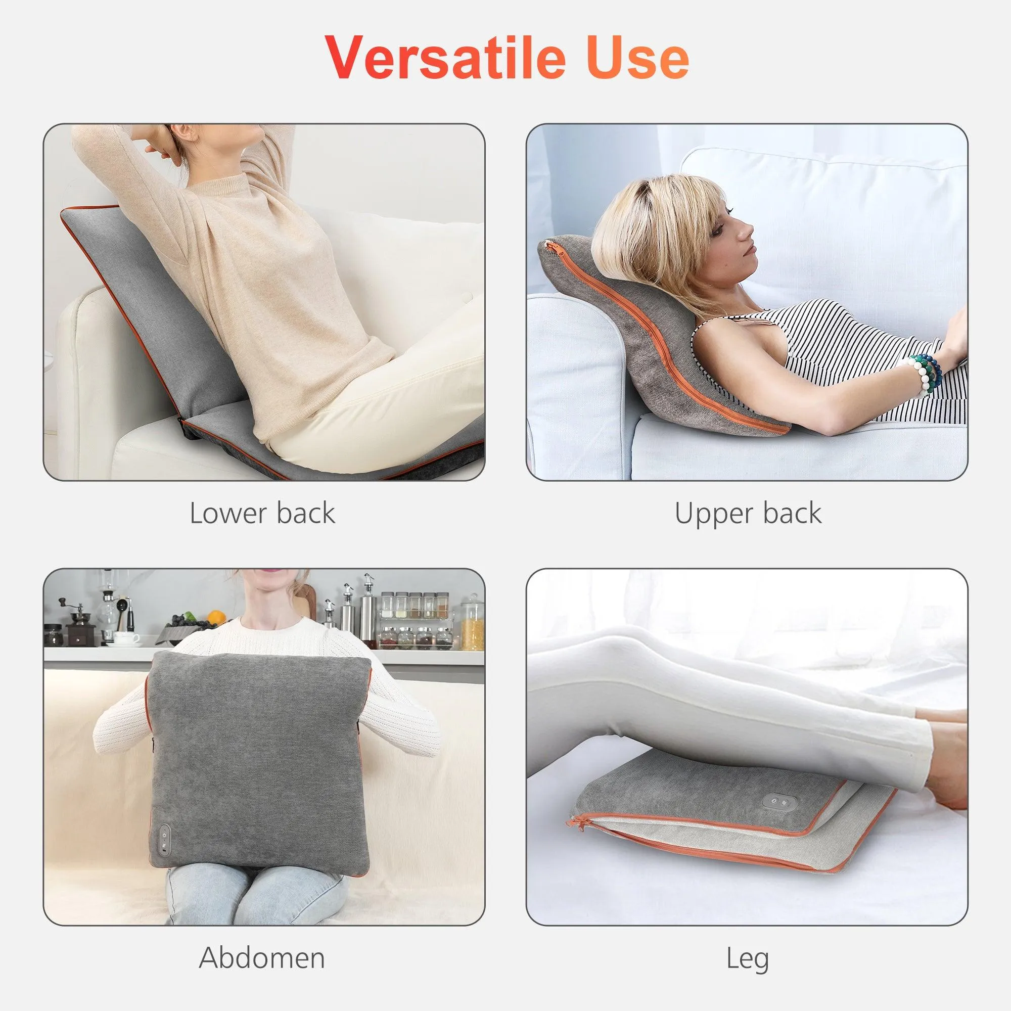 COMFIER Vibration Massage Seat Cushion with Heat --CF-1230V