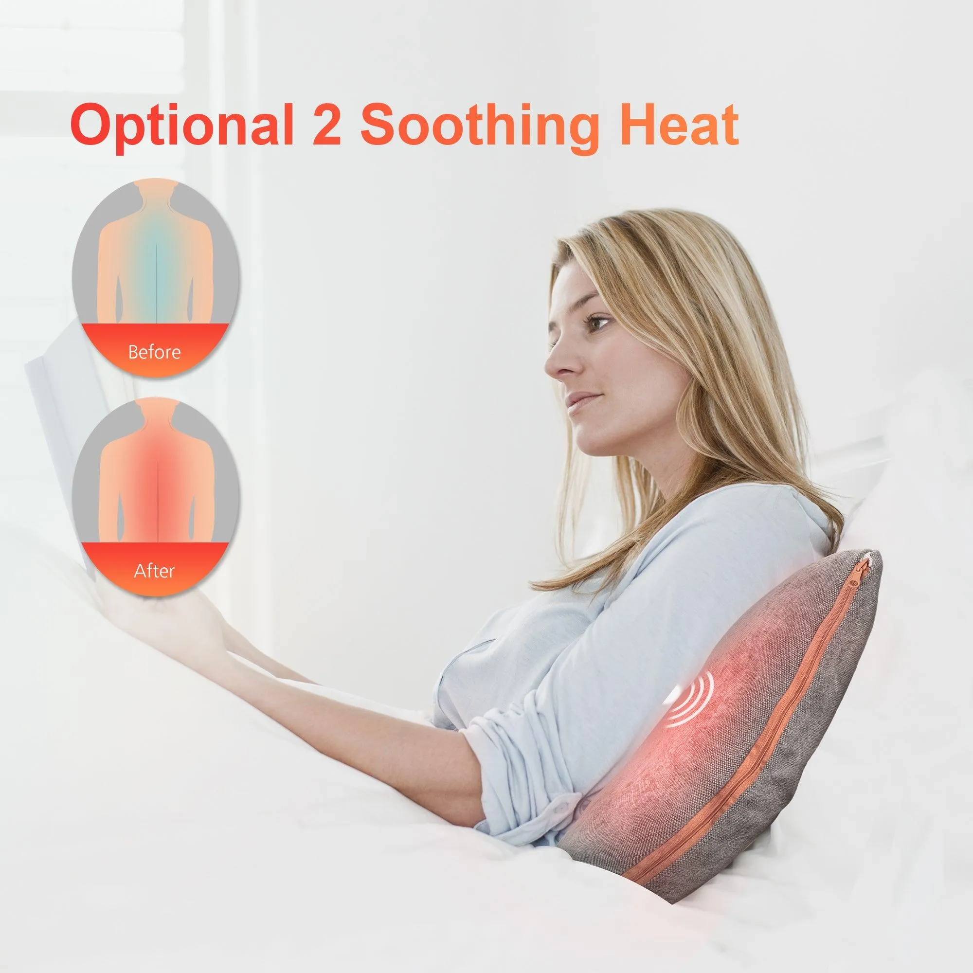 COMFIER Vibration Massage Seat Cushion with Heat --CF-1230V