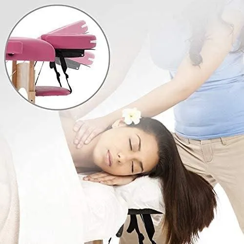 COOLBABY KYBJ-301 Portable Fitness Massage Table Professional Adjustable Folding Bed With 3 Sections Wooden Frame Ergonomic Headrest With Carrying Bag