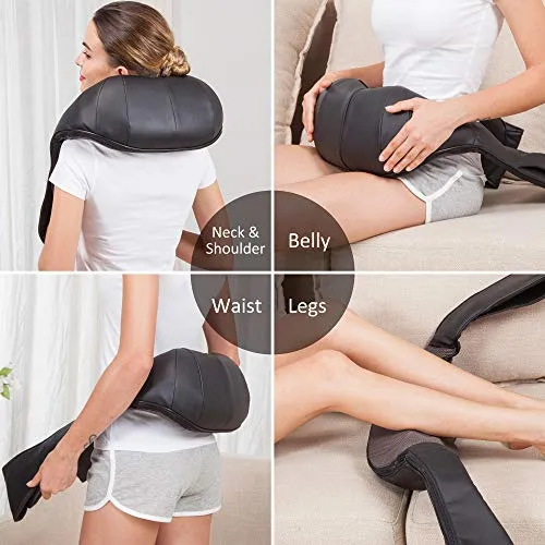 Cordless Shiatsu Neck and Shoulder Massager with Heat