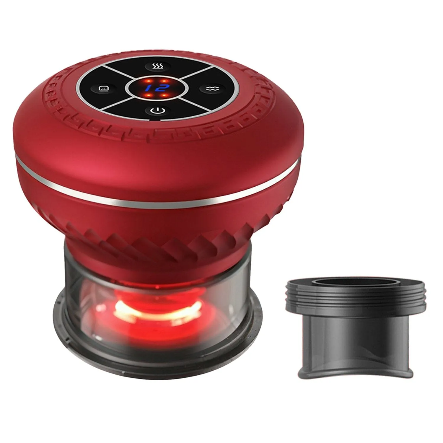 Cuppin Therapy Massager with Red Light Heat Therapy 16 Level Temperature