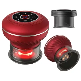 Cuppin Therapy Massager with Red Light Heat Therapy 16 Level Temperature