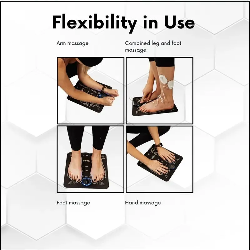 Discover Ultimate Relaxation: Digilot'S Complete EMS Foot and Full Body Massager Set | Includes Massage Pads, Extra-Thick Foot Pad for Larger Feet, Neck Pad, Stylish Carry Bag, and USB Charger - Elevate Your Comfort and Wellness Journey Today