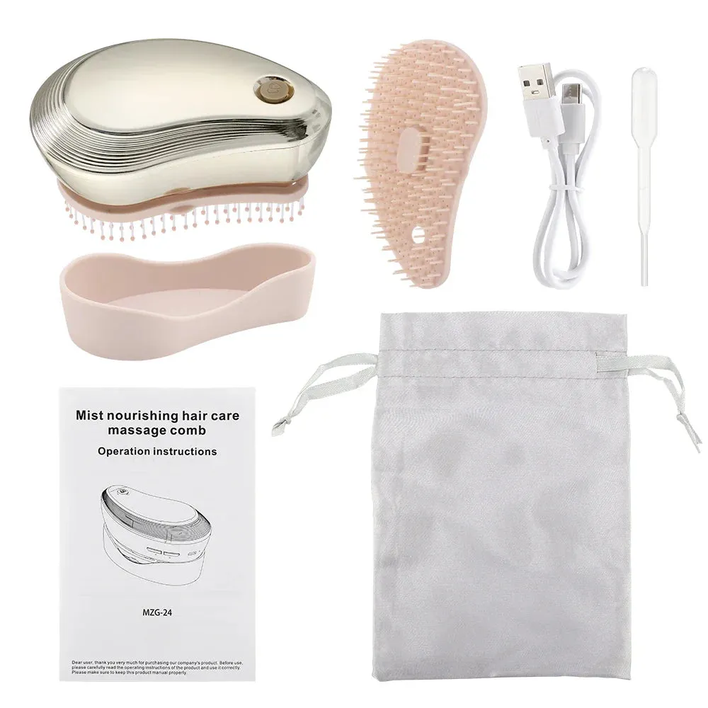 Electric Comb Hair Brush Head Massager