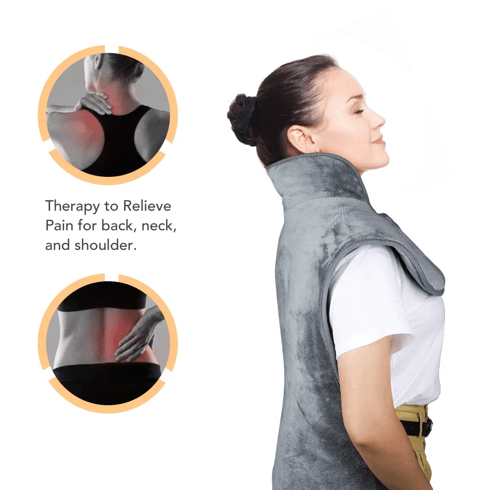 Electric Heating Pad Massage Shawl for Shoulder and Neck Relieve Pain