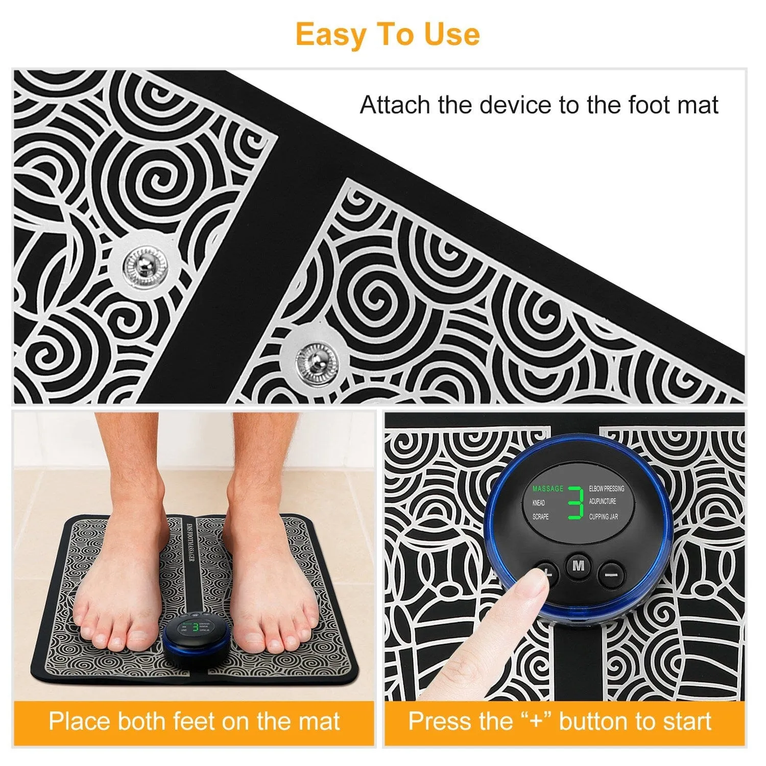 EMS Foot Massage Pad Electric Stimulator