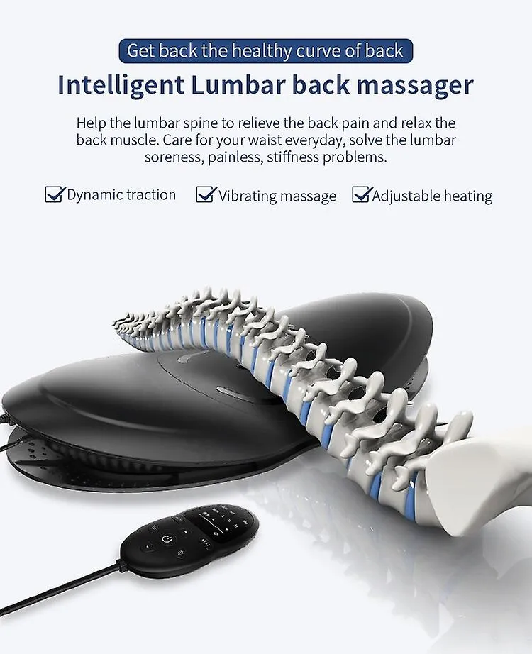 EU Plug Lumbar Device PnEUmatic Lumbar Traction Heating The Lumbar Spine And Lumbar Massage Vibrationtorelieve Pain And Relieve Fatigue Fa0845