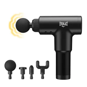 Everlast Beast Premium 6-Speed Deep Muscle Massage Gun with 4 Interchangeable Heads - Durable & Rugged