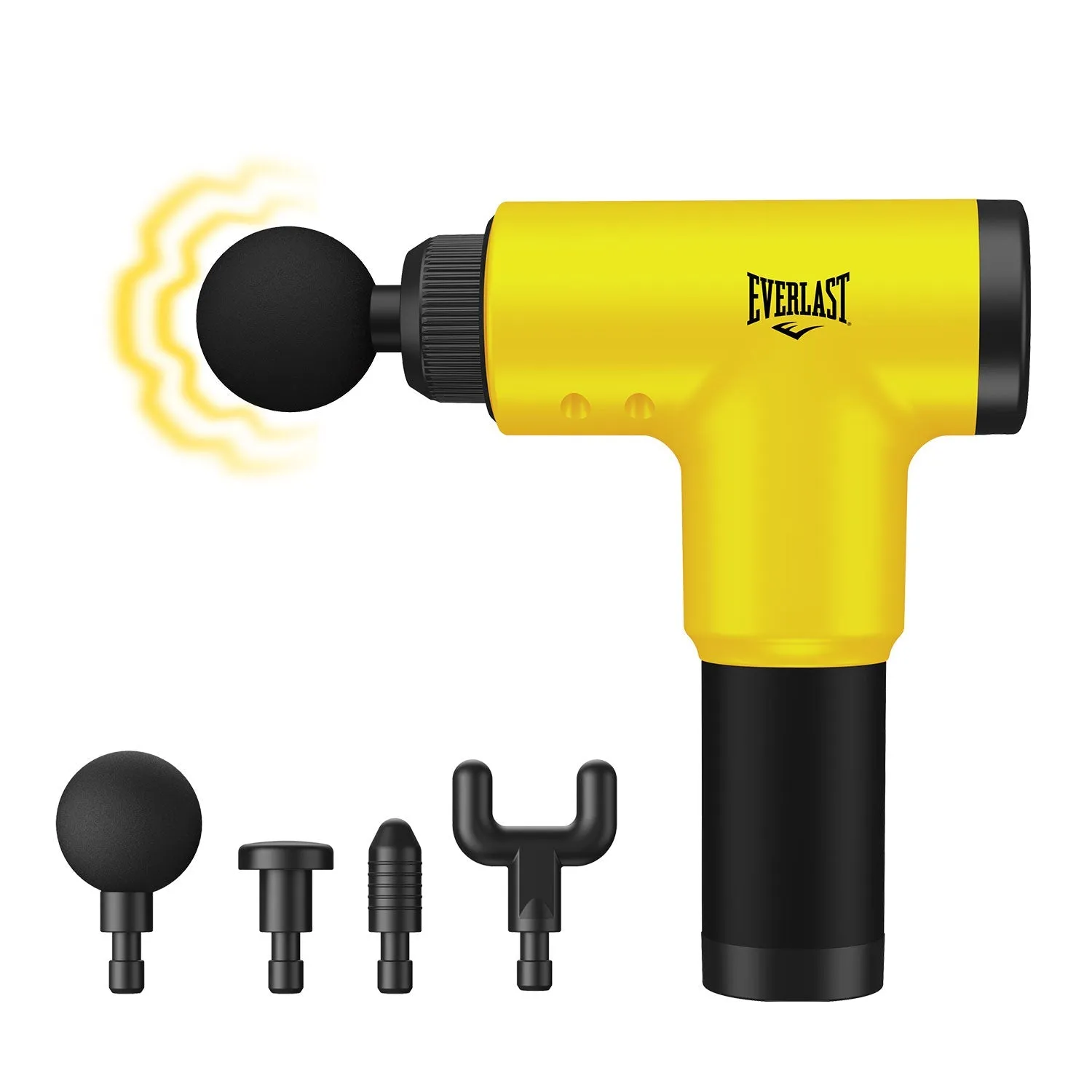 Everlast Beast Premium 6-Speed Deep Muscle Massage Gun with 4 Interchangeable Heads - Durable & Rugged