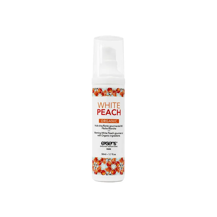 Exsens Organic White Peach Warming Massage Oil