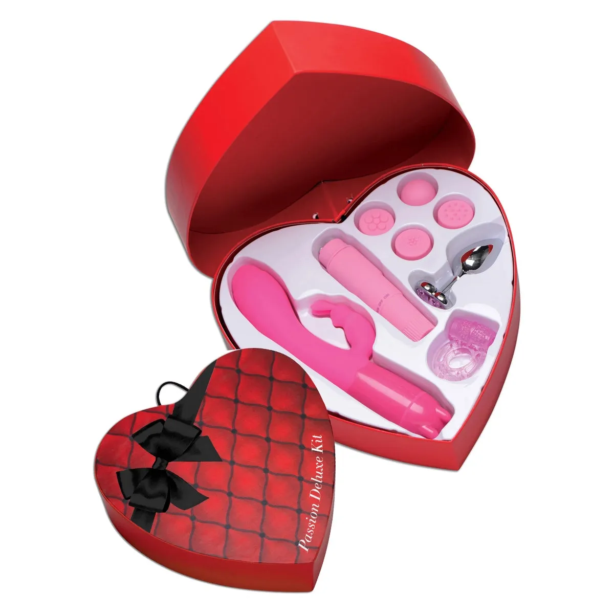 Frisky Passion Deluxe Sex Toy Kit With Heart Gift Box Pink