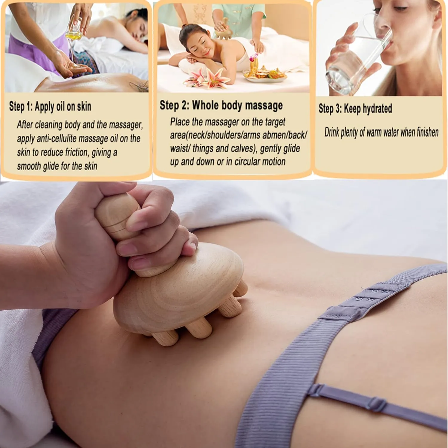 Gua Sha -  Ancient Chinese Massaging 5pc Kit