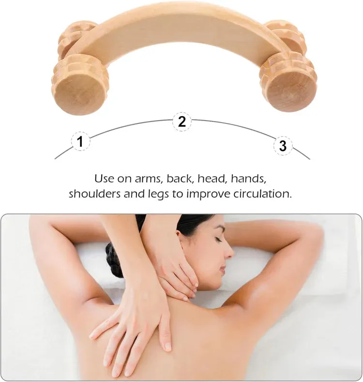 Gua Sha Anti-Cellulite Massage Roller - 4 Wheel