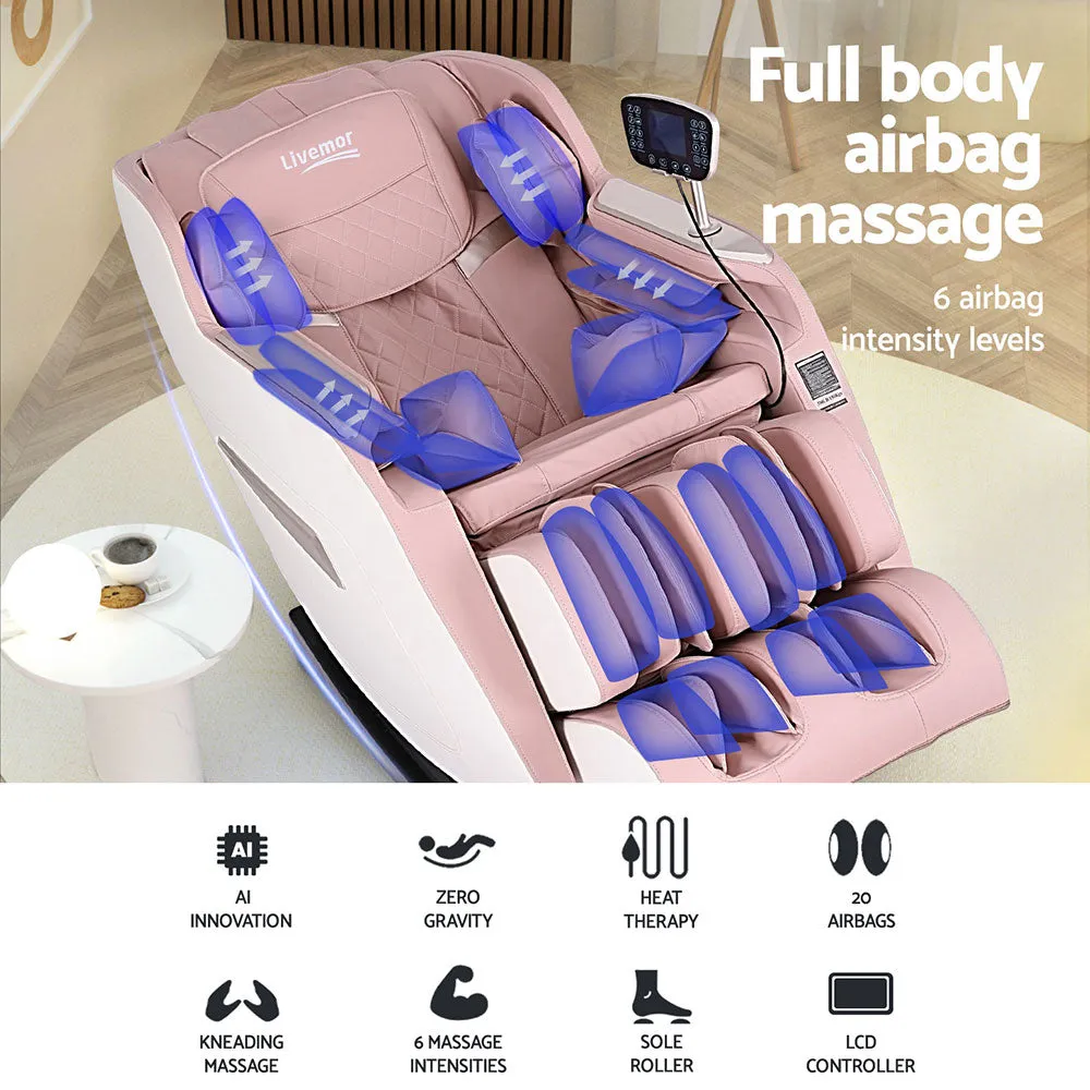 Heated Full-Body Massage Chair Recliner with Zero Gravity - Livemor