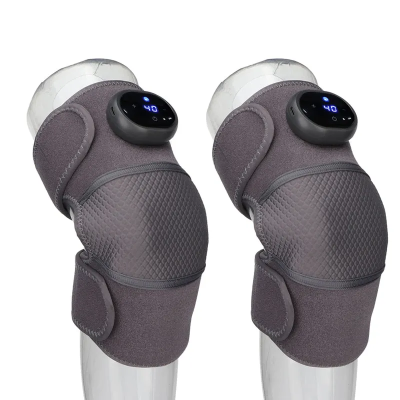 Heated Knee Brace Wrap with Massager for Pain Relief- Type C Rechargeable