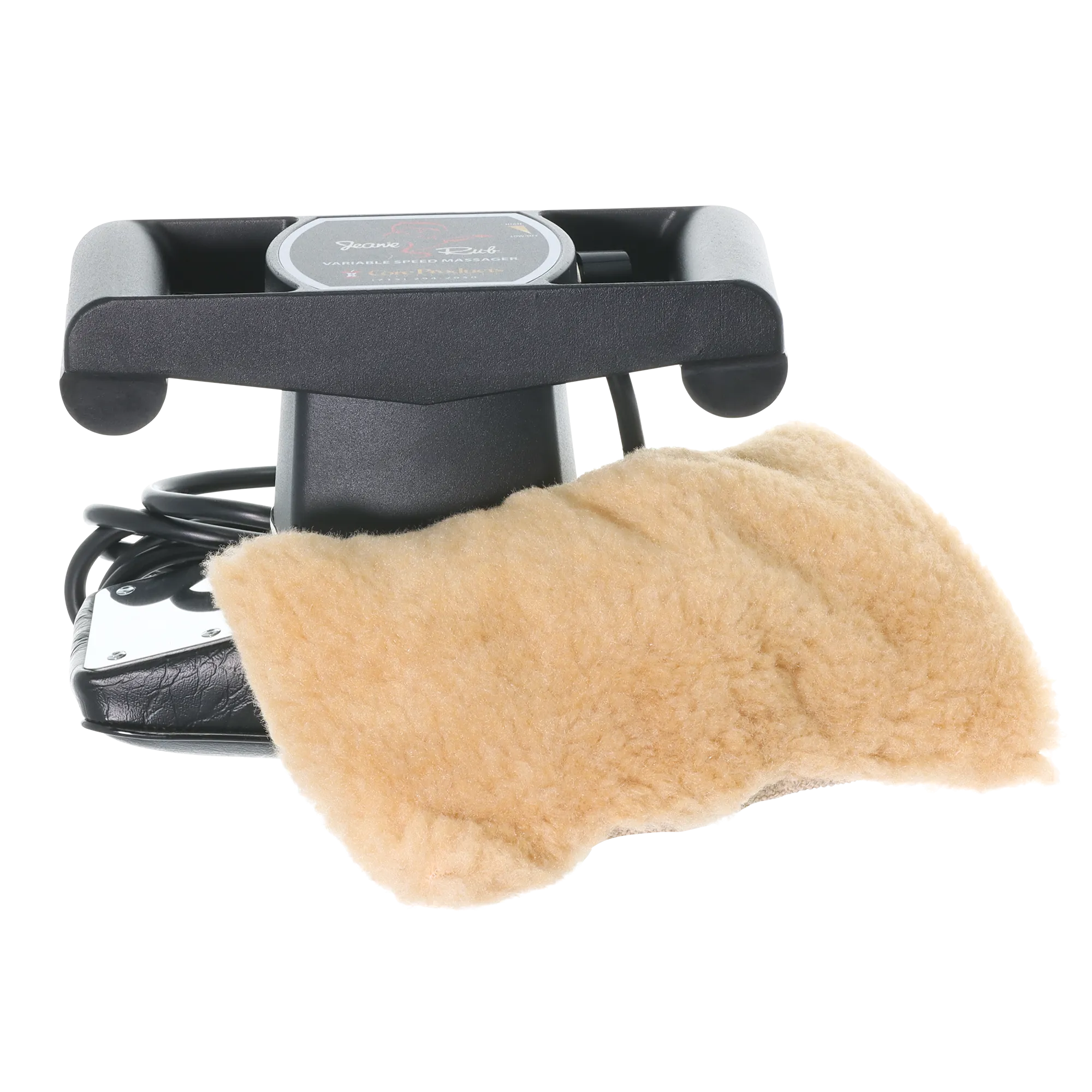 Jeanie Rub Massager & Fleece Pad Cover Combo