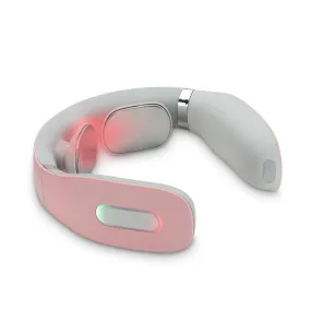 K3 Intelligent Wireless Neck Massager with Heating System, 4 Pulse Modes and 16 Levels Vibration Intensity fore precise massage and Deep Relaxation (3 Color Options)