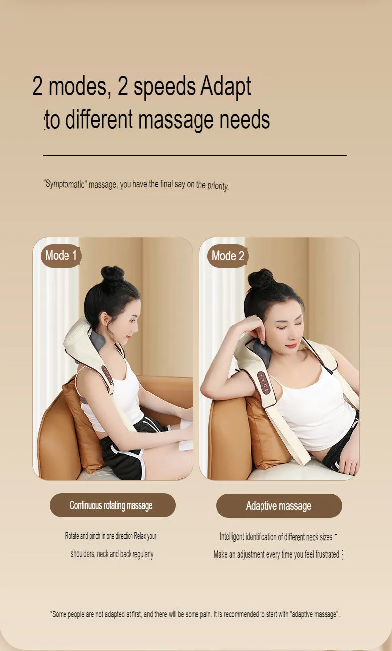 Kneading Shiatsu M Shape Neck Shoulder Massager With Infrared Heating Neck Shoulder Massager | R8