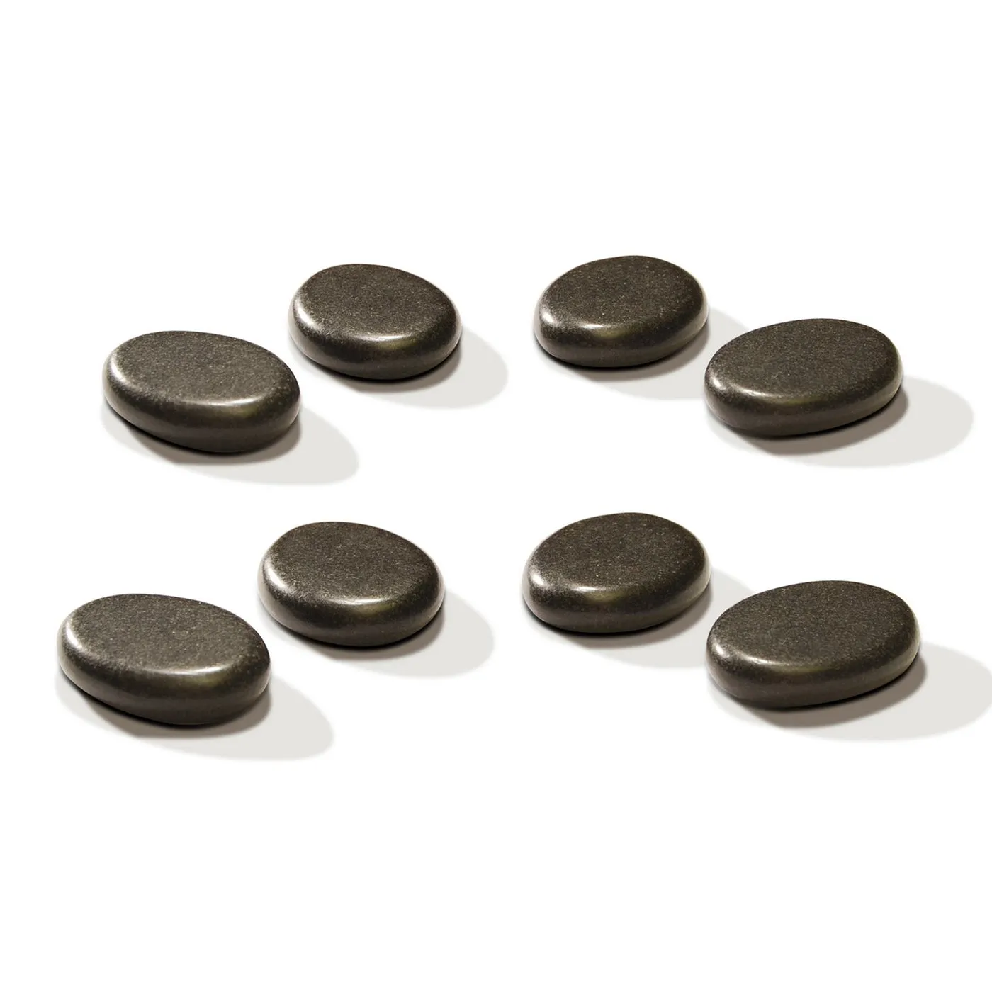 Master Massage Basalt Hot Stone Toe Set 8 Piece Pack (3.8 x 2.5 X 0.8cm)