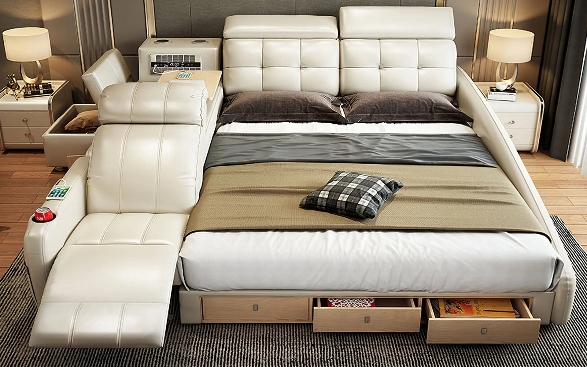 Monica Multifunctional Smart Bed | Futuristic Furniture