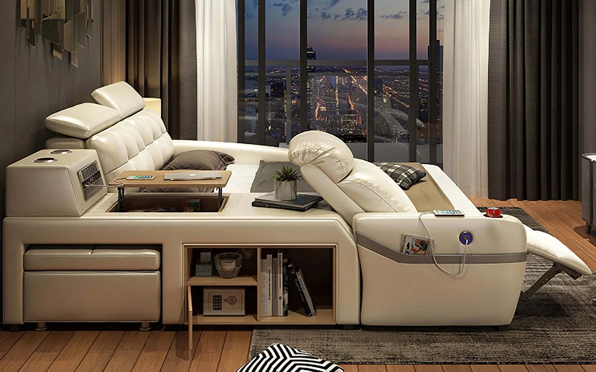 Monica Multifunctional Smart Bed | Futuristic Furniture