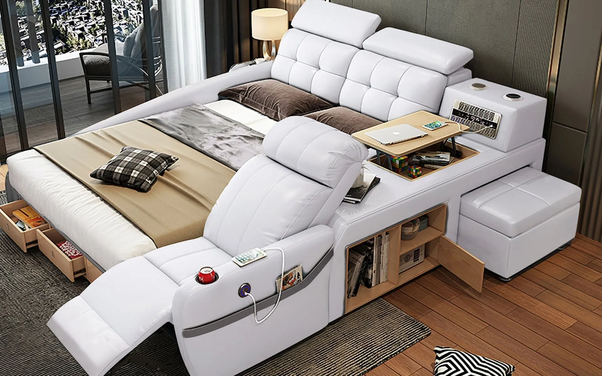 Monica Multifunctional Smart Bed | Futuristic Furniture