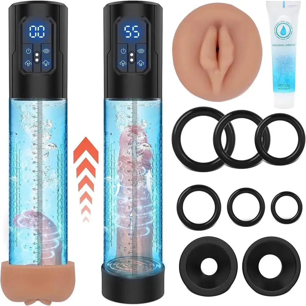 Multifunctional Hydrotherapy with Display Male Enhancement Water Penis Pump