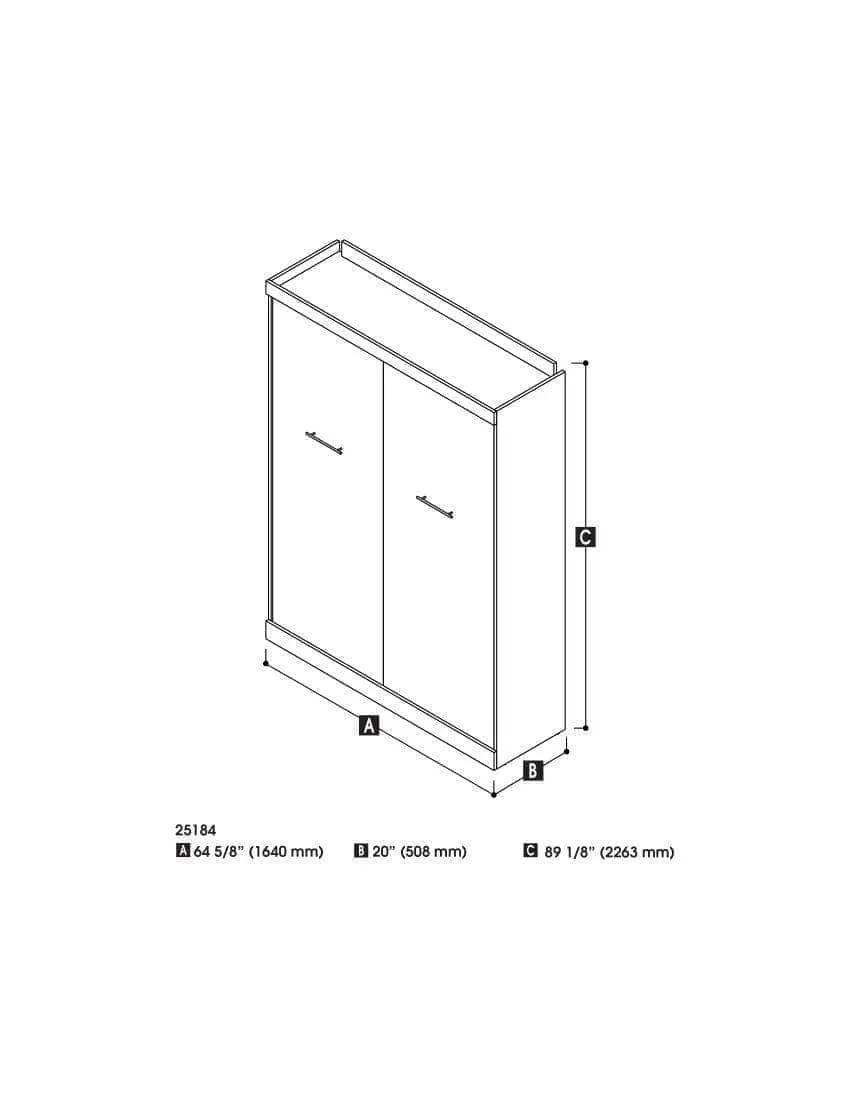 Nebula Queen Size Wall-Mounted Murphy Bed - Available in Three Colors