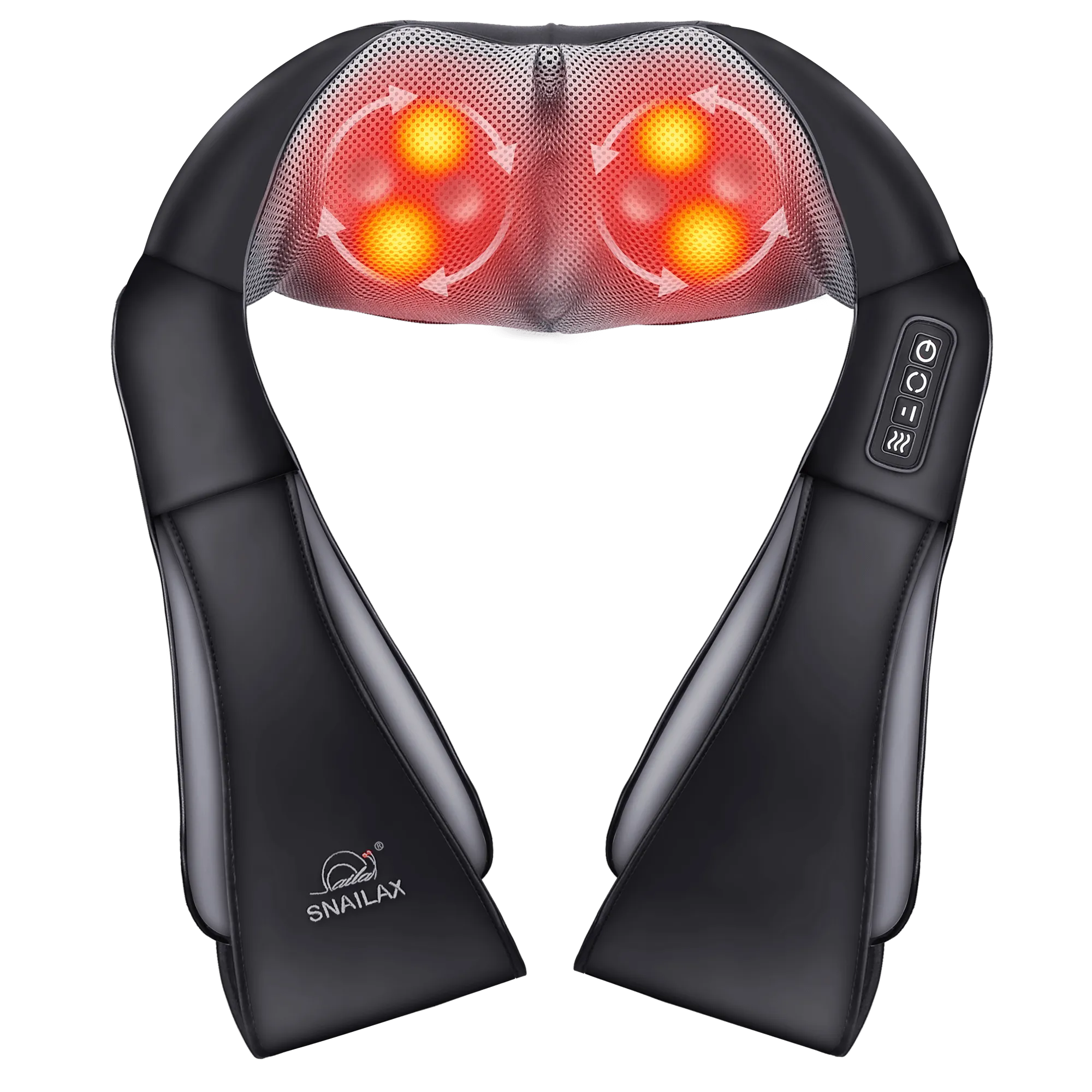 Neck Massager with Heat -Shiatsu Back Massager,Neck and Shoulder Massager with 3D Roller - 632N